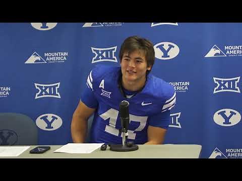 Bear Bachmeier | BYU Football | Postgame Press Conference | Utah | October 19, 2025
