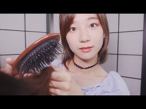 ASMR Relaxing Hair Brushing & Scalp Massage For You💕