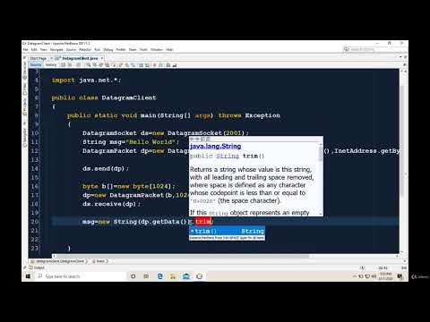 27.4 : Datagram Communication (UDP) in Java | [Abdul Bari] Java Course