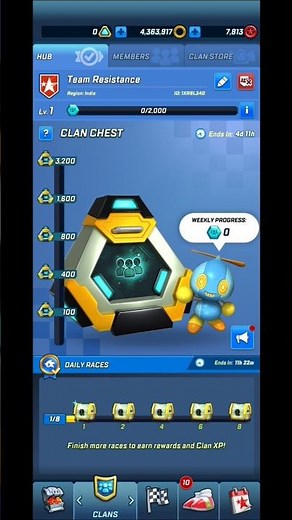 Clan update in SFSB. Join my Clan now!🔥🔥 #sonic#shorts #sonicthehedgehog
