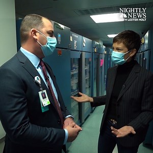 Tonight on NBC Nightly News with Lester Holt, Stephanie Gosk looks into the challenges of distributing a coronavirus vaccine once approved, including where and how to store doses at below freezing temperatures. | NBC Nightly News with Tom Llamas