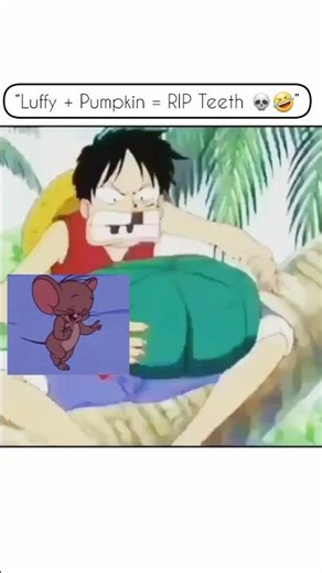 “Luffy vs Pumpkin 🤣 Teeth Gone… Usopp Wasn’t Ready!! #onepiece”