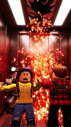 Roblox Elevator What Happens #gamingshorts #roblox #robloxjumpscare