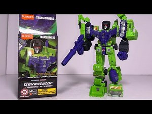 Transformers Devastator review. New Blokees combining model kit figure.