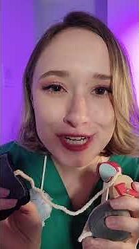 ASMR 1 Minute Nurse General Exam/ Check Up 🩺💞 #shorts #asmr w/ Crinkly Wooden Tools