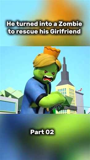 He turned into a Zombie to Rescue his Girlfriend | # #roblox #animation #shorts #zombie #robloxedit