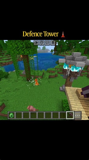 Defence Tower 🗼full Tutorial 🤯. #minecraft #shorts