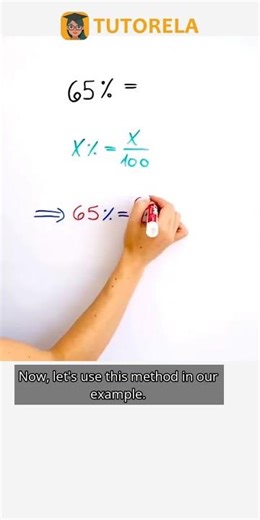 Convert 65% to a Fraction: Simplify Step-by-Step #Math #Percentage