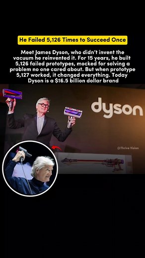 172 reactions | He Failed 5,126 Times to Succeed Once Meet James...