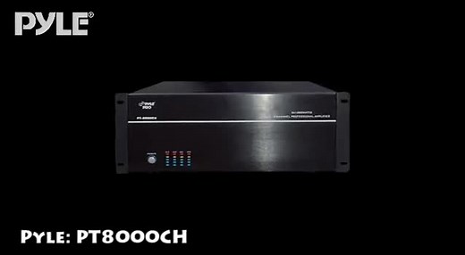 Watch Pyle 8-Channel Home Theater Amplifier Rack Mount Amp, Black, 8000 Watt ﹙PT8000CH﹚ on Amazon Live