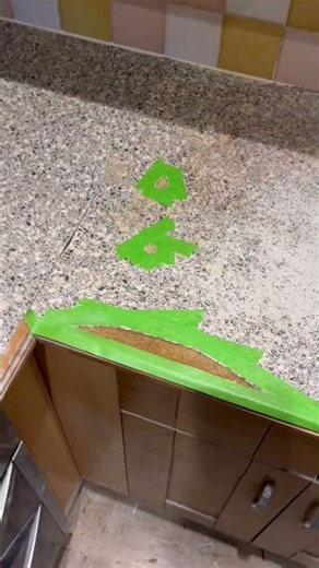 Laminate worktop water damage repair 💧✨ Restored by the sink!
