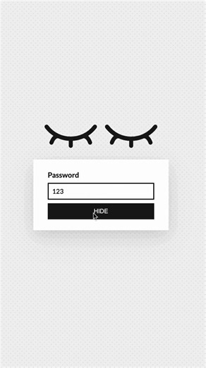 Animated Password Toggle with SVG Eyes | HTML CSS JS