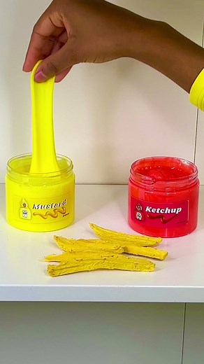 Onyx Kids slime releases at MIDNIGHT! 🌭Ketchup vs Mustard🌭 go to merrygoslime.com to get your hands on it #onyxkids #slime