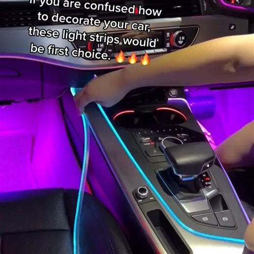 Car Accessories Interior Decorate Atmosphere Light 12v Rgb Led Fiber Car Led Strips App Ambient Light In Car - Buy  Product on Alibaba.com