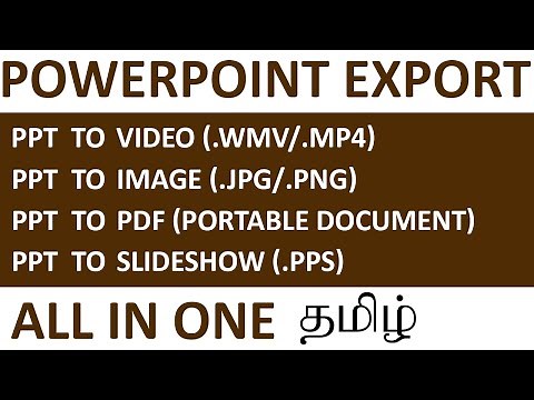 How to Export Video in PowerPoint in Tamil