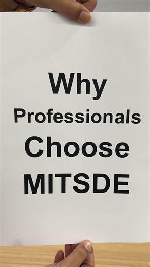 🎓 Why Professionals Choose MITSDE?
