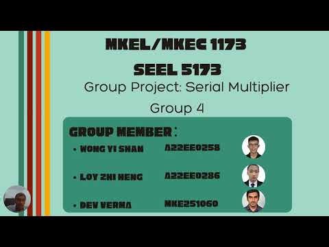8 bit Serial Multiplier Demonstration via FSM+D