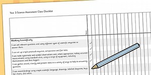 2014 Curriculum Year 3 Science Assessment Class Checklist