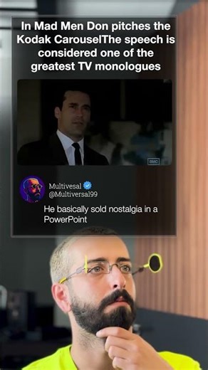 In Mad Men (S4E7) Don sells nostalgia in a slideshow 📽️