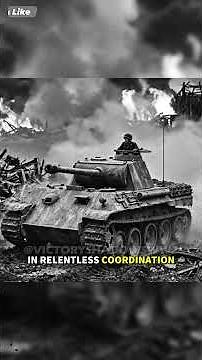 Rare Footage Panther Tank Charging Through a Burning Battlefield