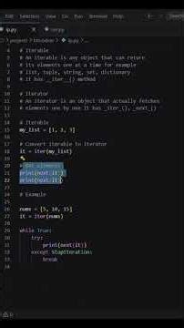 Iterable vs Iterator in Python 🔥 Explained in 60 Seconds (With Code)#hitcodear#python#interview