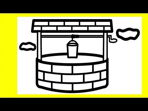 How to draw a well | well drawing