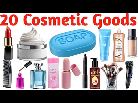20 कॉस्मेटिक आइटम के नाम | Learn 20 Cosmetic Items Names Pictures and Sound Easy Learning Video