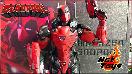 Hot Toys Armored Deadpool 1/6 scale figure unboxing (special edition)