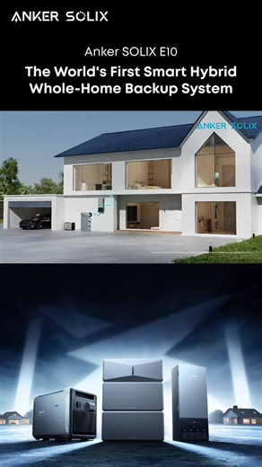 ⚡️ Smart Hybrid by Range Etended Technology. 🏠 5X fuel efficiency, 5X backup time. 🔥 $10 unlocks $3,000 in perks. | Anker SOLIX