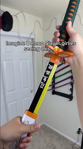 My Kocho Shinobu Sword Is GLOWING In My Room 🤩 🌸