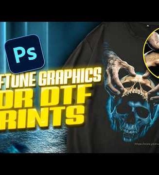 How to Create Halftone Graphics for DTF Prints | Step-by-Step Guide #photoshoptutorial