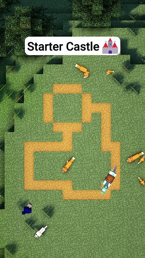 Minecraft Easy Starter Castle Tutorial