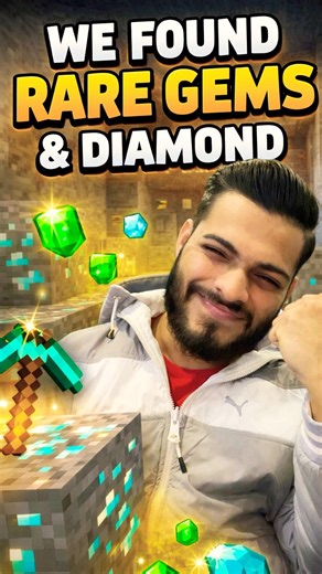 SUCCESSFUL Mining we Found Rare GEMS 💎🤯 #minecraft #shorts #viralshorts