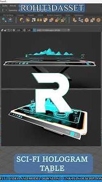 HOLOGRAM TABLE MODELING IN MAYA | Scifi table | Maya 2025 | 3D modeling #autodeskmaya