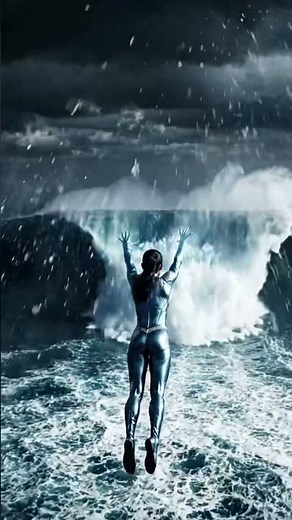 Superwoman Freezes the Ocean Mid-Flight ❄️🦸‍♀️