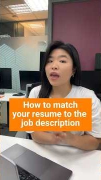 How to match your resume to the job description