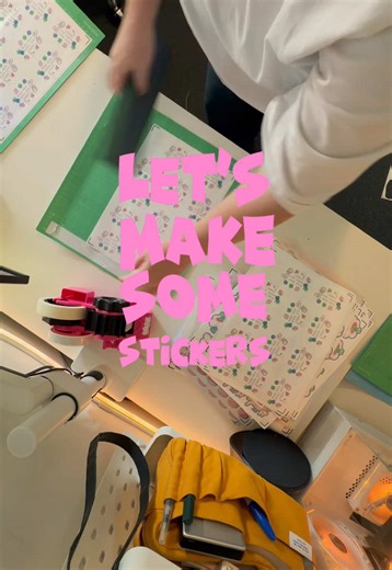 Saturday afternoon sticker making sesh! These cuties are all ready for the next edition of The Sticky Post! #mailclub #stickers #stickerclub