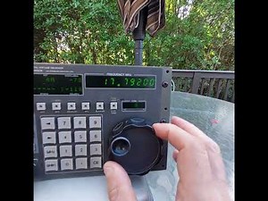 Dan tests a Watkins Johnson 8611 receiver