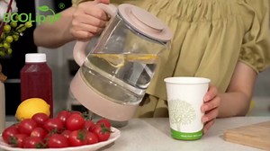 ECOLipak 240 Count 12 oz Compostable Paper Cups, Biodegradable Disposable Paper Coffee Cups with PLA Lined, Eco-friendly Hot Drinking Cups for Party, Picnic,Travel,and Events