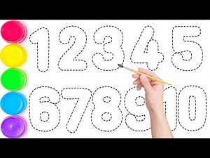 Let's learn How to Counting numbers 1 - 10 || 12345678910 Step by Step very simply for Kids || 12345