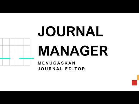 JOURNAL MANAGER - Menugaskan journal editor
