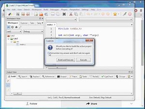 Codelite - How to Create Simple Console Project
