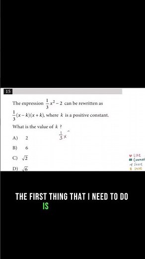 HARDEST SAT MATH PROBLEM EXPLAINED | PART 1(passport to advanced math)