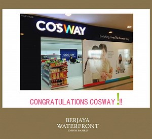 【Cosway New Outlet is NOW OPENED @ Berjaya Waterfront Johor Bahru】 🎀🎀🎀🎀🎀🎀🎀🎀🎀🎀🎀🎀🎀🎀🎀🎀🎀🎀🎀🎀 Cosway is a hybrid consumer marketing company that blends the best features of a global 🌍network marketing system with the convenience and reach of a wide retail chain. Cosway currently markets over 2,000 consumer products comprising health and nutritional supplements, personal care products, water 💧 filtration systems, 💄cosmetics and fragrances, skincare, body shaping lingerie, home an