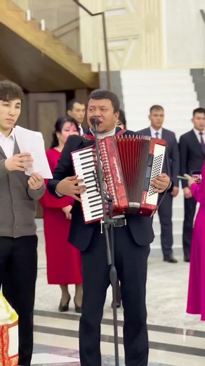 Accordion Performance at Formal Event