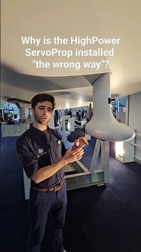 Why is the HighPower ServoProp 25 on the X-Yachts Xc47 installed "the wrong way"? #sailing #shorts