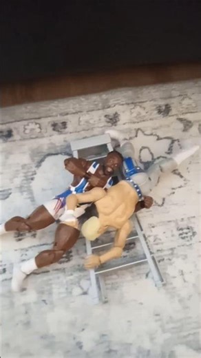 WWE action figure setup