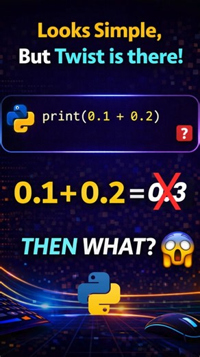 Why 0.1 + 0.2 ≠ 0.3 in Python😱 Explained in Tamil #short #shortsfeed