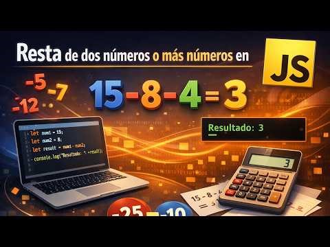 Resta de dos números o más números en JavaScript