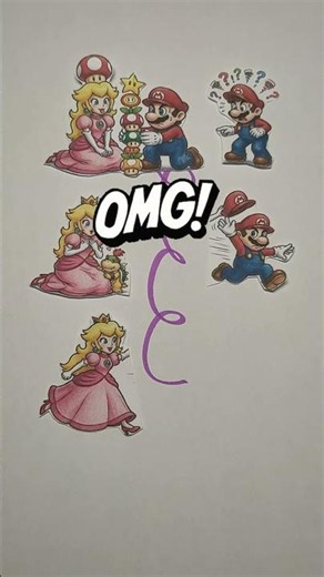 Super Mario & Princess Peach Love is so WEIRD 😍 Cute but Crazy Puzzle Challenge #supermario #mario